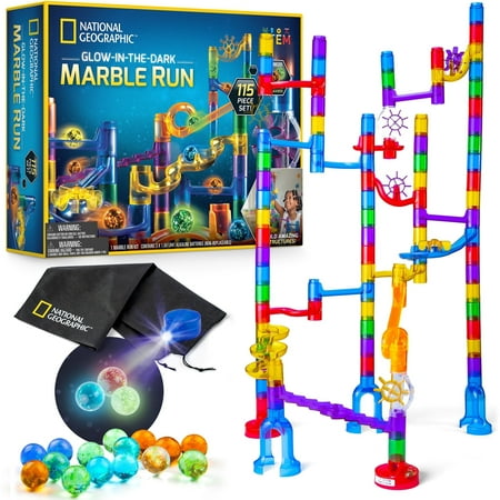 Blue Marble National Geographic Glow In The Dark Marble Runs, 115 Count