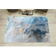 thumbnail image 1 of Blue Marble Painting Rug, Blue And Gray Marble Rug, Alcohol Ink Rug, Easy To Clean Rug, Hallway Rug, Custom Rug, Gift Rug, Runner Rug, 3.9'x5.9' - 120x180 cm, 1 of 8