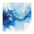 thumbnail image 1 of Blue Marble Pattern Square Tablecloth,Waterproof Square Table Cover,Wipeable Spillproof Washable Table Cover for Home Kitchen Party Decor 60"x60"(152x152cm), 1 of 6
