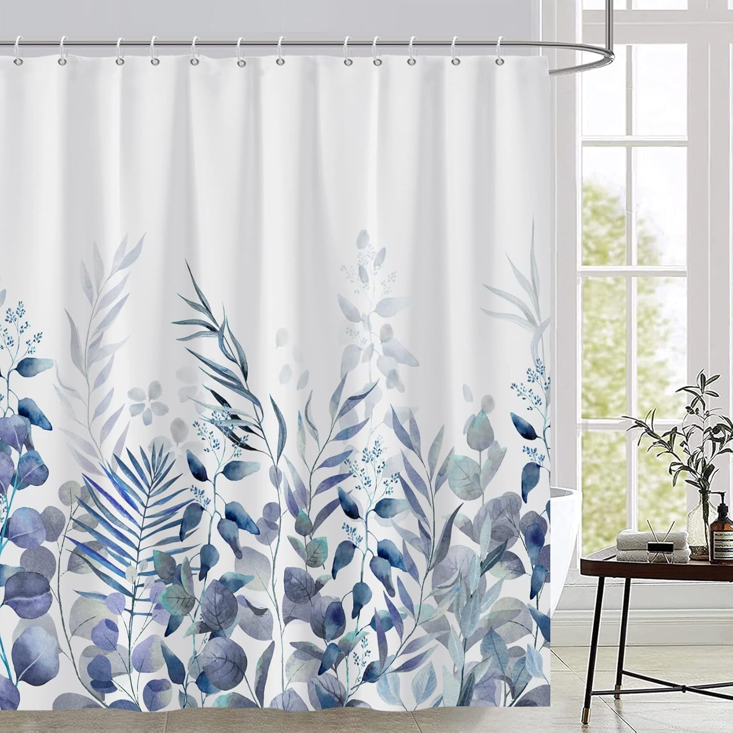 Blue Marble Shower Curtain Waterproof Shower Curtain for Bathroom Decor ...
