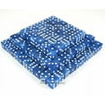 thumbnail image 1 of Blue Marbleized Dice with White Pips D6 16mm (5/8in) Bulk Pack of 200 Koplow Games, 1 of 1