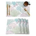thumbnail image 1 of Blue Marine Coral Table Mat Holiday Kitchen Dining Table Decor Placemat Wedding Party Decor Table Napkin, 1 of 5