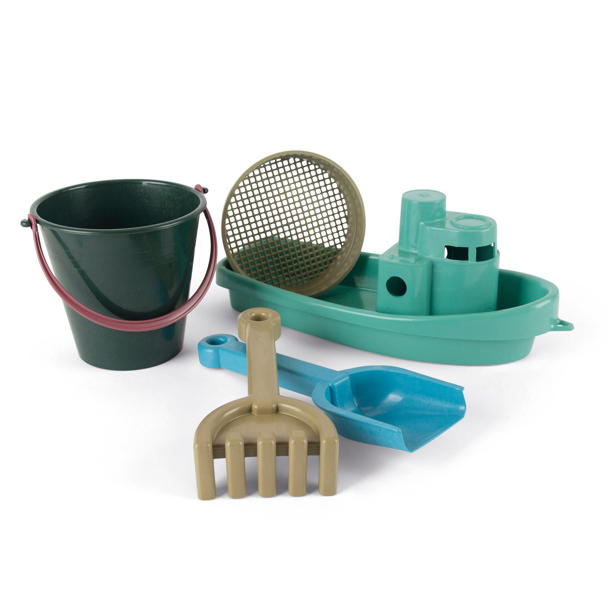 Blue Marine Toys Boat & Sand Playset, 5 Pieces