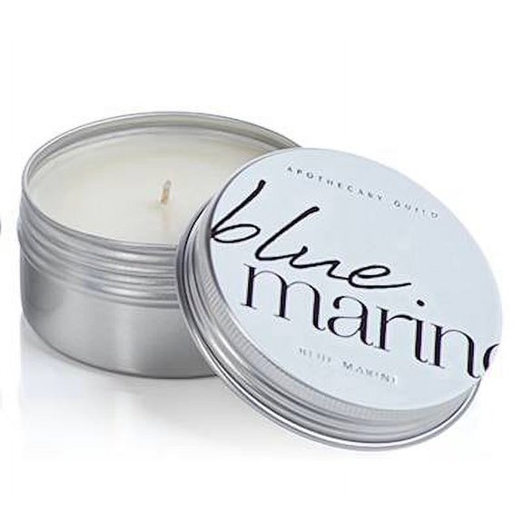 Blue Marine Zodax Apothecary Guild Scented Tin Candle