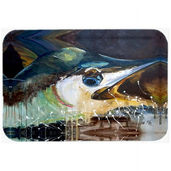 Blue Marlin Glass Cutting Board- Large