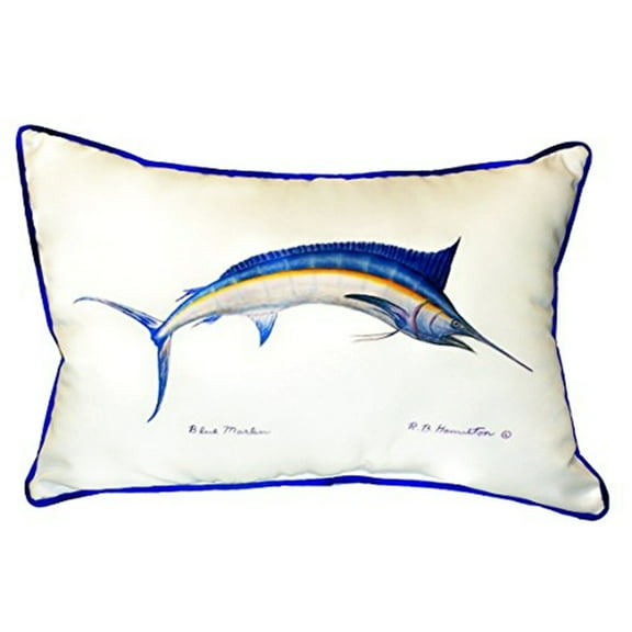 Blue Marlin Small Indoor/Outdoor Pillow 11x14