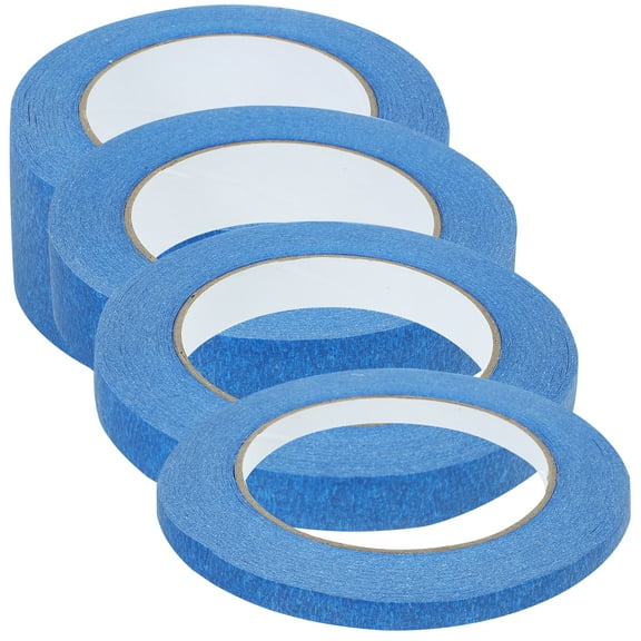 Blue Masking Tape Painter Painters Textured Paper Paintings Decorative Office 4 Rolls