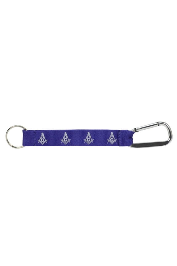 Blue Masonic Car Key Chain Ring Freemason Belt Clip Keychain Mason Gift Keyring