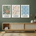 thumbnail image 1 of Blue Matisse Wall Art Set of 3, Abstract Van Gogh Starry Sky Canvas Paintings Prints, Vintage Art William Morris Plant Wall Decor for Room Decor Aesthetic, Living Room, Office 12x16 in Framed, 1 of 5