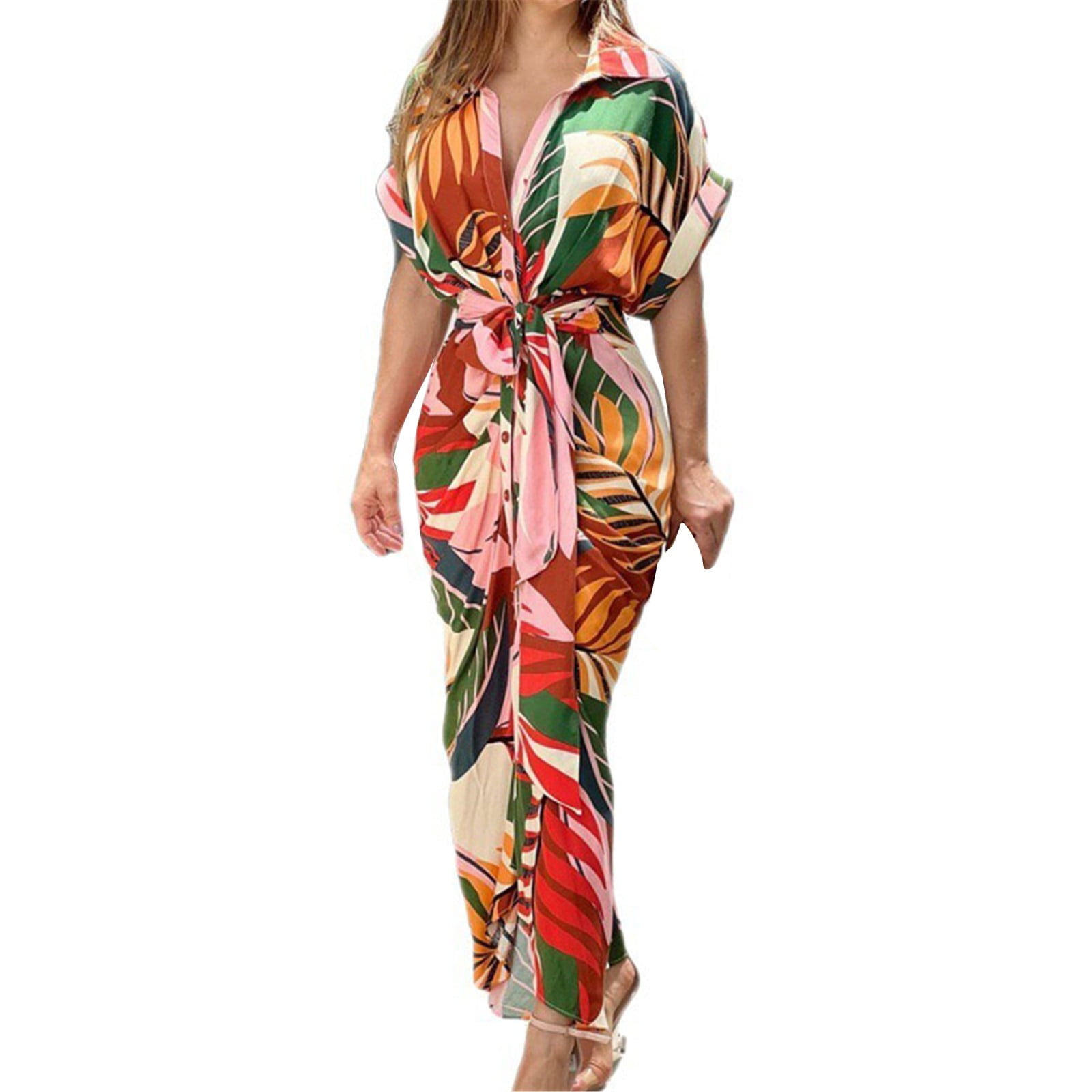 Blue Maxi Dress LowWaisted Dress 2024 Summer Casual Handcrafted