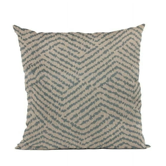 Blue Maze Chevron Luxury Throw Pillow - 22 x 22 in.