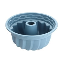 Blue Medium Size Chiffon Cake Mold Silicone Non-Stick Round Baking Tools For Home Kitchen Savarin Baking Tray