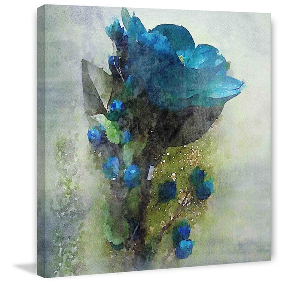 Marmont Hill 'Blue Melody' by Irena Orlov Painting Print on Wrapped Canvas