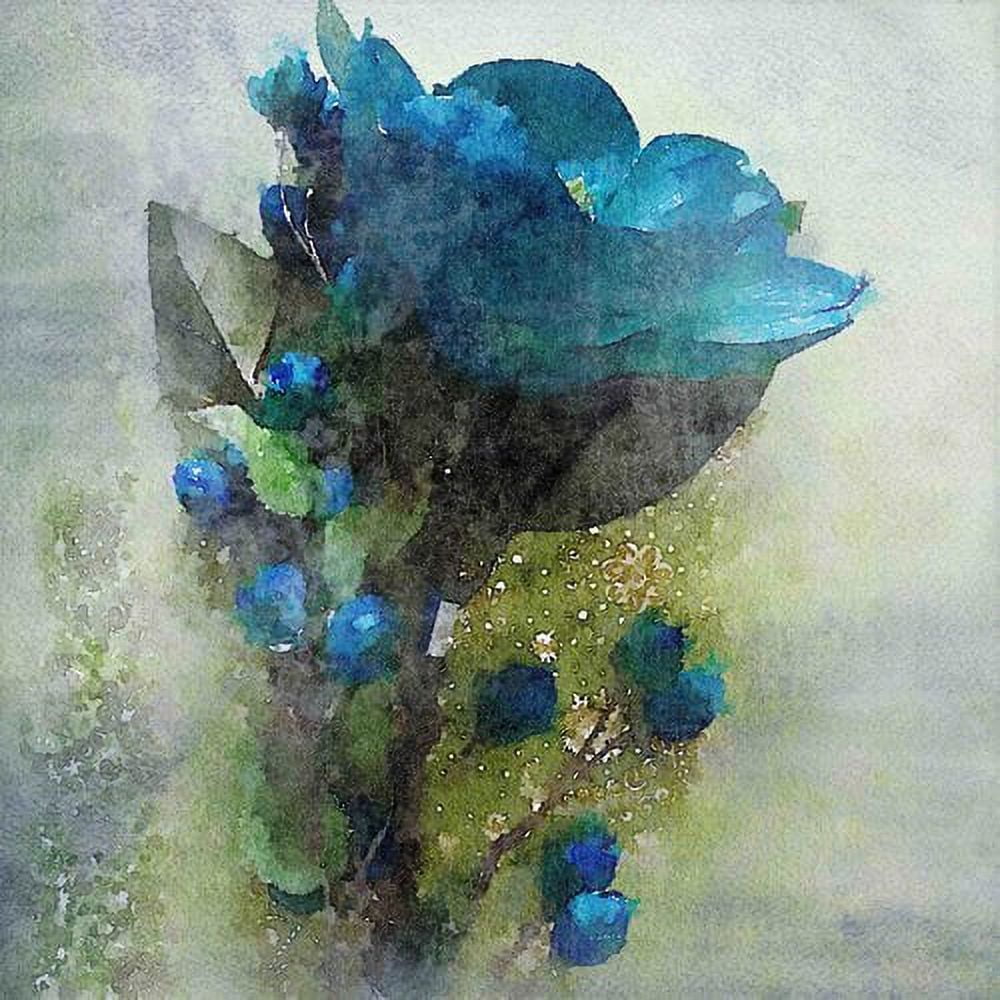 "Blue Melody" Painting Print on Wrapped Canvas