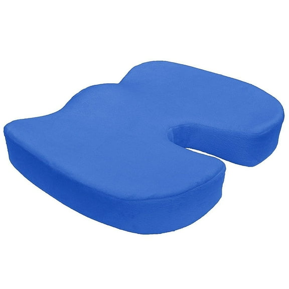 Blue Memory Foam Coccyx Orthopedic Seat Office Chair Cushion Pain Relief
