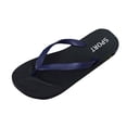 thumbnail image 1 of Blue Men'S Flip Flops Flat Sole Comfortable Lightweight For Bathroom Shower Indoor Outdoor Daily Casual Summer Walking Activities Size 44, 1 of 4