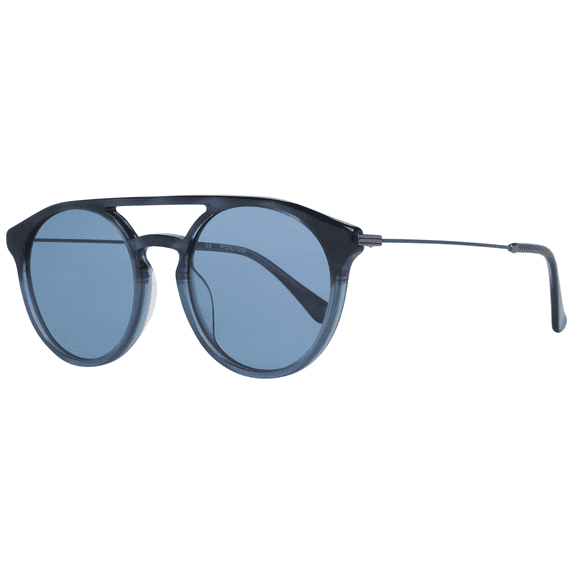 Police sunglasses SPL722 MAN 53/20/145 09QW SHINY STRIPED BLUE/AZURE