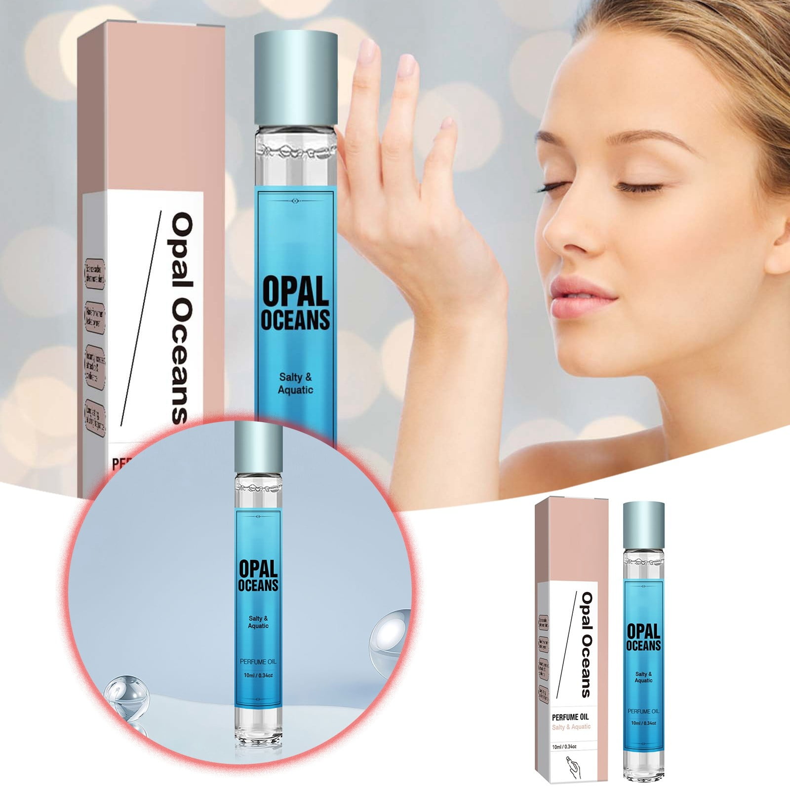 Blue Men's 10ml Ocean Fresh Lasting Charm Fragrance Long Lasting Ocean