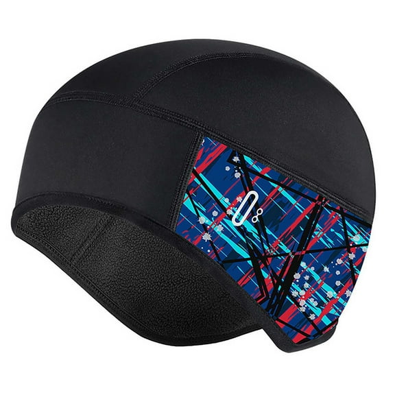 Blue Mens Fleece Lined Balaclava Ski Hat Winter Windproof Thermal Head Cover For Outdoor Sports Skiing Cold Weather Activities And Winter Wear Free Size