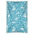 thumbnail image 1 of Blue Mermaid Pattern with Seashells Fish Manta Rays Ocean Home Business Office Sign, 1 of 3
