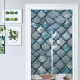thumbnail image 1 of Blue Mermaid Scale Print Door Curtain Nordic Living Room DoorCurtain Porch Partition Curtain Kitchen Rative Half Curtain, 1 of 4
