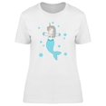 thumbnail image 1 of Blue Mermaid Unicorn T-Shirt Women -Image by Shutterstock, Female x-Large, 1 of 2