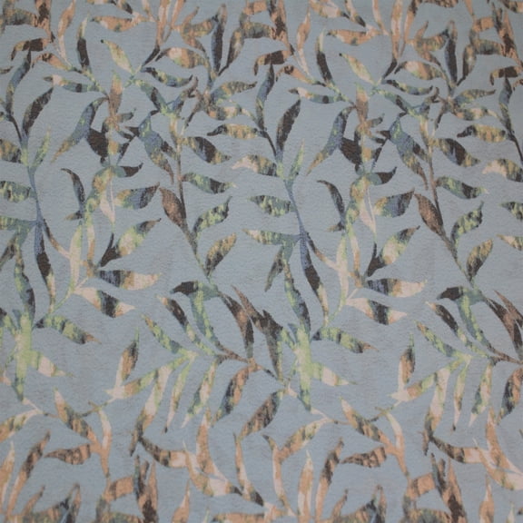 Blue Metal 58" Wide Printed 100% Polyester Moroccan Fabric-120GSM, Lightweight, Non-Stretched, Anti-Wrinkle & Breathable-Apparel, Dresses, Draperies, Headbands & DIY.