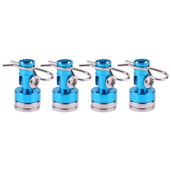 Blue Metal  Magnetic Car Shell Pillar RC Car Shell Mounting Pillar for 1/10  SCX10 TRX4 D90