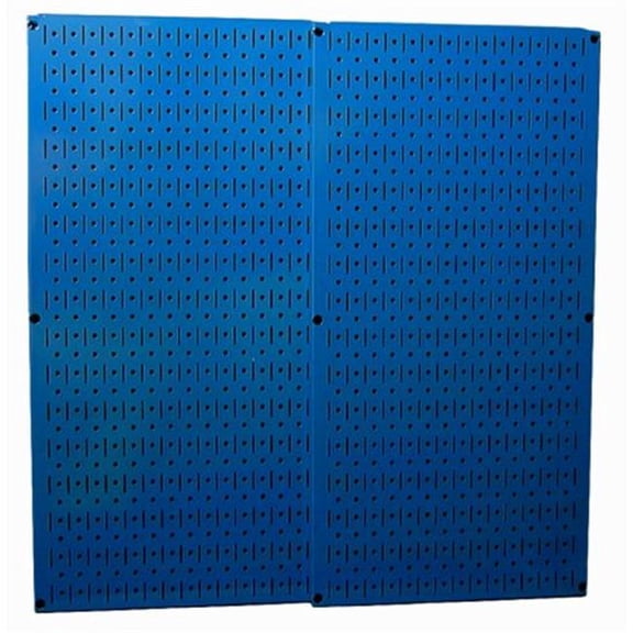 Blue Metal Pegboard - Two Panel Pack 32 in. x32 in. Blue