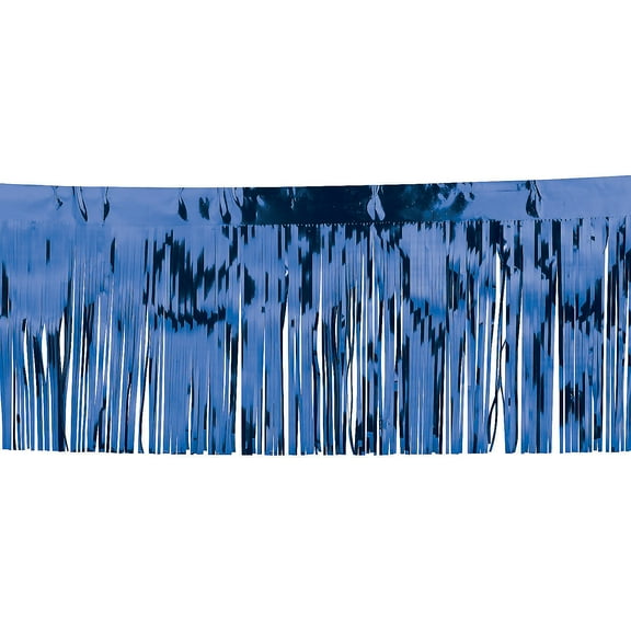 Blue Metallic Float Fringe (10Ft) - Party Decor - 1 Piece