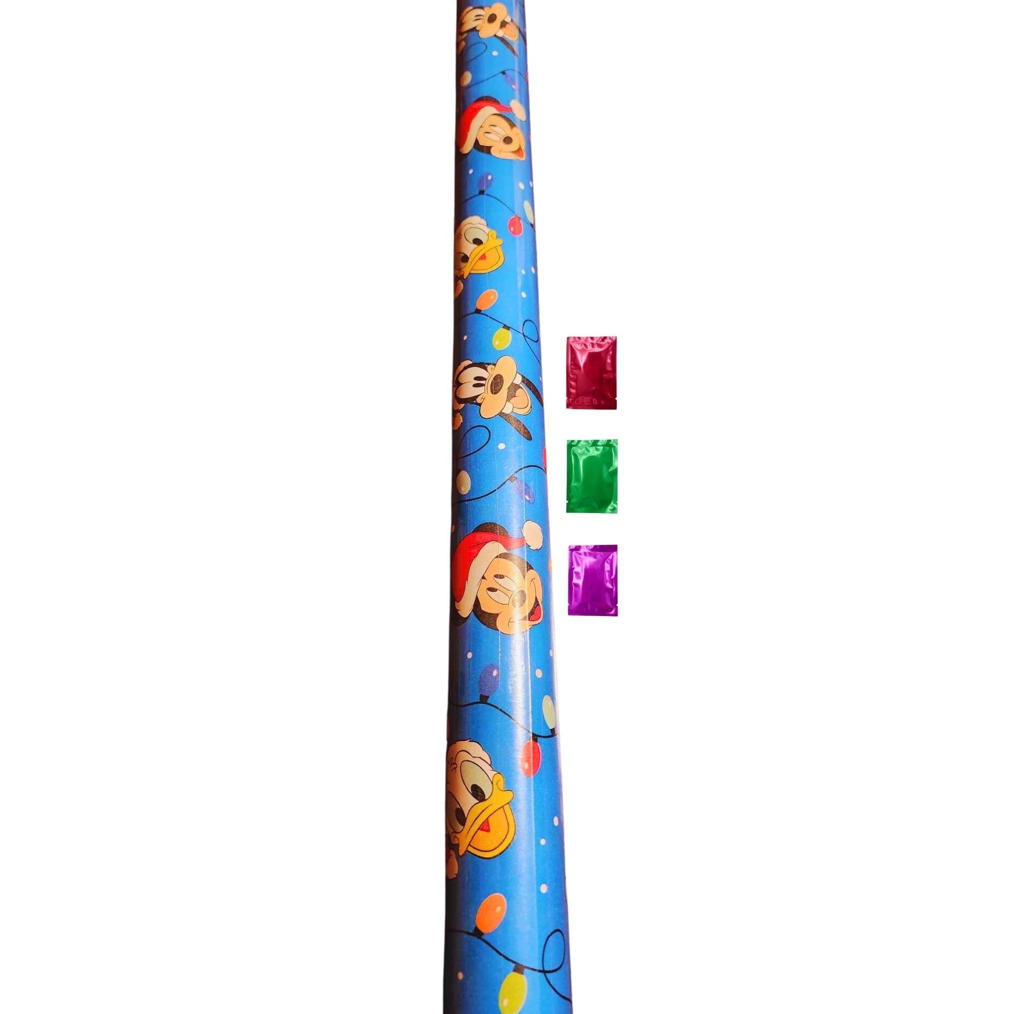 Blue Mickey Mouse Donald Goofy Wrapping Paper 1 Roll 20 Sq Ft, Gift Wrap For Christmas Baby Shower Birthday Gifts Holiday Presents Party Gift Wrapping Supplies w/ Bonus Snoep in Beperkte Oplage