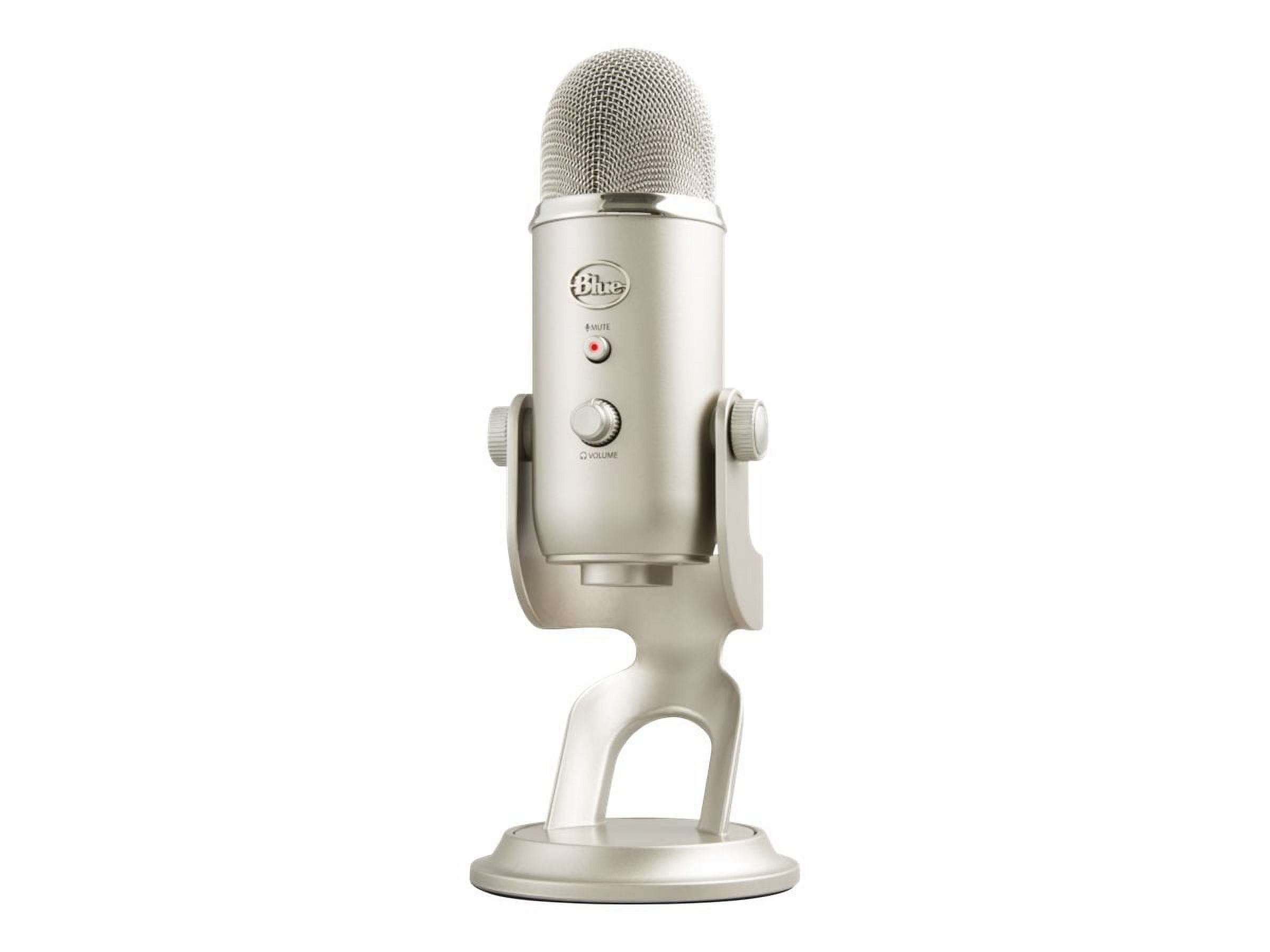 Logitech for Creators Blue Yeti USB Microphone for Gaming, Streaming,  Podcasting, Twitch, , Discord, Recording for PC and Mac, 4 Polar