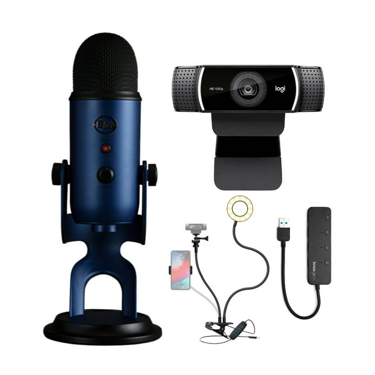 Logitech Blue Yeti Professional Multi-Pattern USB Mic for Recording and  Streaming