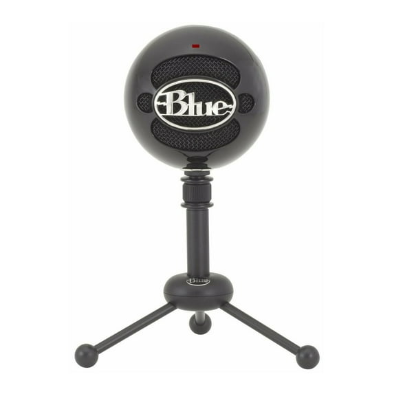 Blue Microphones Snowball Gloss Black USB Microphone for Recording, Streaming, Gaming & Podcasting for PC & Mac
