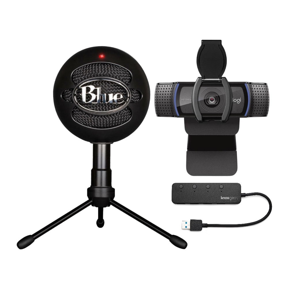 Blue Microphones Snowball Ice USB Microphone (Black) Bundle
