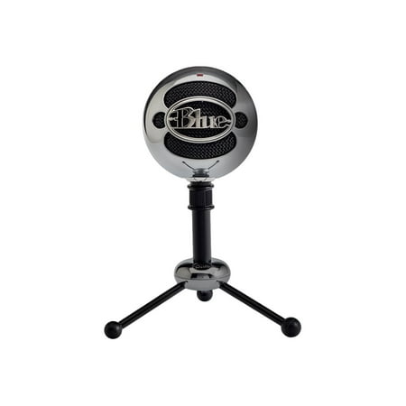 Blue Microphones Snowball Microphone (Aluminum) with Headphones and Pop Filte