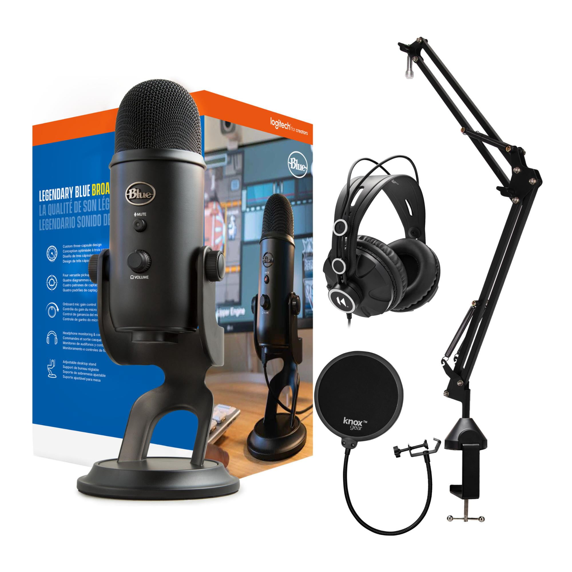 Blue Microphones Yeti Blackout Microphone Bundle, Creator/Producer  Accessories