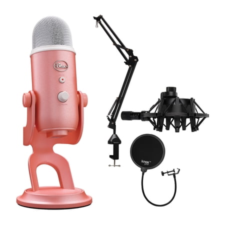 Blue Microphones Yeti USB Microphone Aurora Collection (Pink Dawn) Bundle