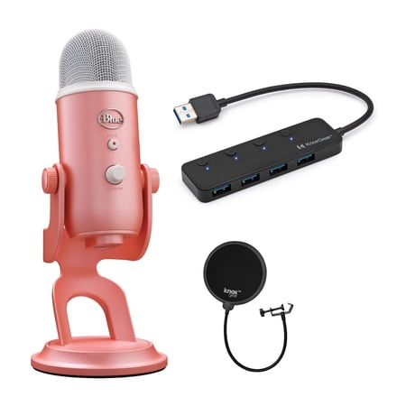 Blue Microphones Yeti USB Microphone Aurora Collection (Pink Dawn) Bundle