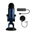 thumbnail image 1 of Blue Microphones Yeti USB Microphone (Midnight Blue) with USB 3.0 Hub Bundle, 1 of 11