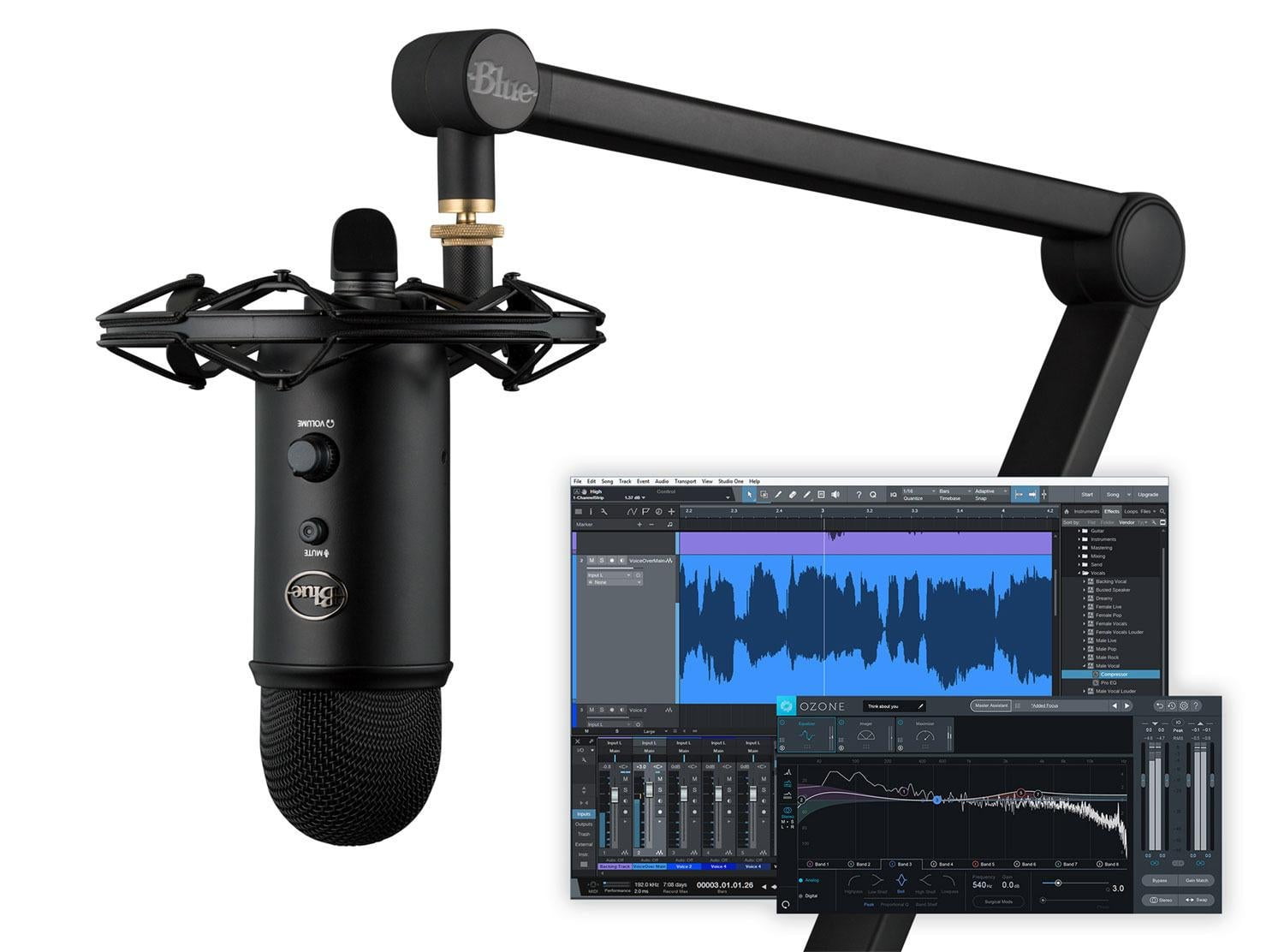 美品 Blue YetiCasterセット Blue Microphones Yeticaster Studio Broadcast Microphone System