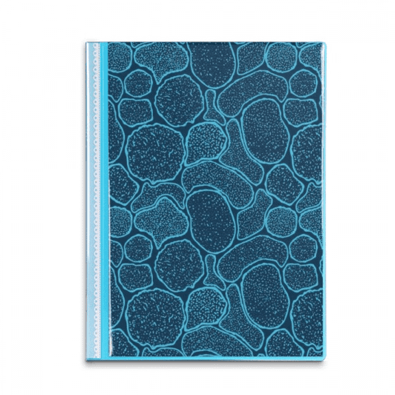 Blue Microscope Cells Structure Illustration Book Sheet Protectors Portfolio Binder Folder