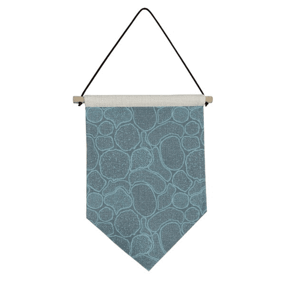 Blue Microscope Cells Structure Illustration Canvas Flag Hanging Wall Art Decor Banner