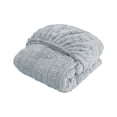 thumbnail image 1 of Blue Milk-Wool Figured Fitted Sheet For Fall Winter Thickened Mattress Protector Fullcoverage Thermal Bed Cover Cozy And Warm Sleep, 1 of 6