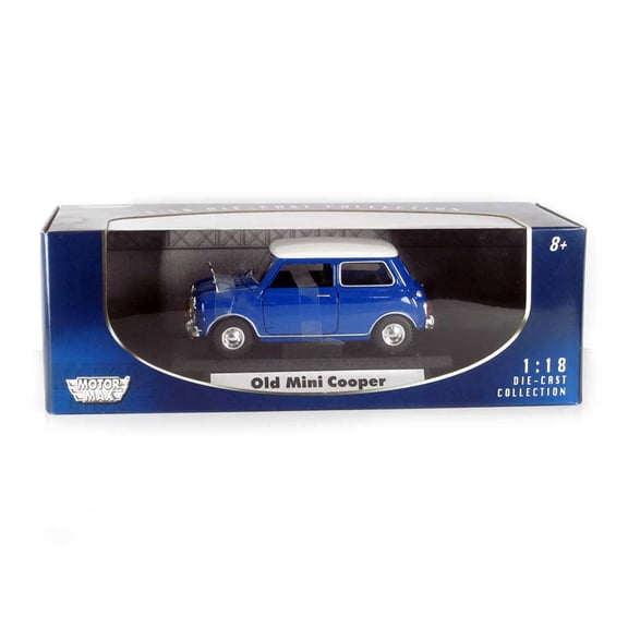 Blue Mini Cooper 1:18 Scale Die-Cast Vehicle