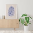 thumbnail image 1 of Blue Minimal Line Botanical Poster Colorful Floral Art Cute Trendy Wall Poster, Unframed Size 16x24, 1 of 4