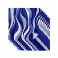 thumbnail image 1 of Blue Moire Cloth Napkins Set of 8 Reusable Dinner Napkins, Classic Modern Abstract Art Elegant Cocktail Napkin Washable Table Napkins for Wedding/Holiday Party/Baby Shower 20"x20", 1 of 7