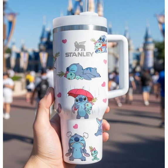 Blue Monster 40oz Tumbler Insulated Cup with Handle, Tumbler 40oz ...