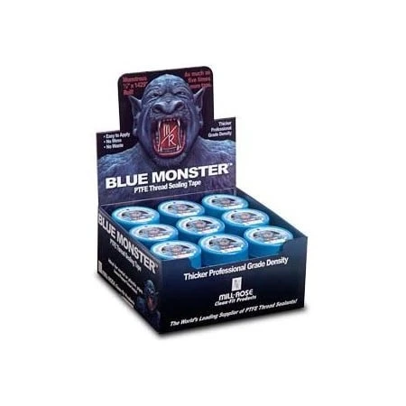 Blue Monster 70887 Ptfe Thread Sealant Tape, 1 In W X 119 Ft, Blue, 0.0035 In