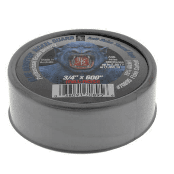 Blue Monster Nickel Guard Anti-Seize Thread Tape 70895 3/4" x 600" Mill-Rose Plumbing Tape